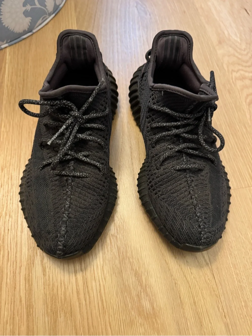 Yeezy Boost 350 V2 Triple Black Knit Sneakers